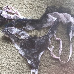 Lingerie belt and thong